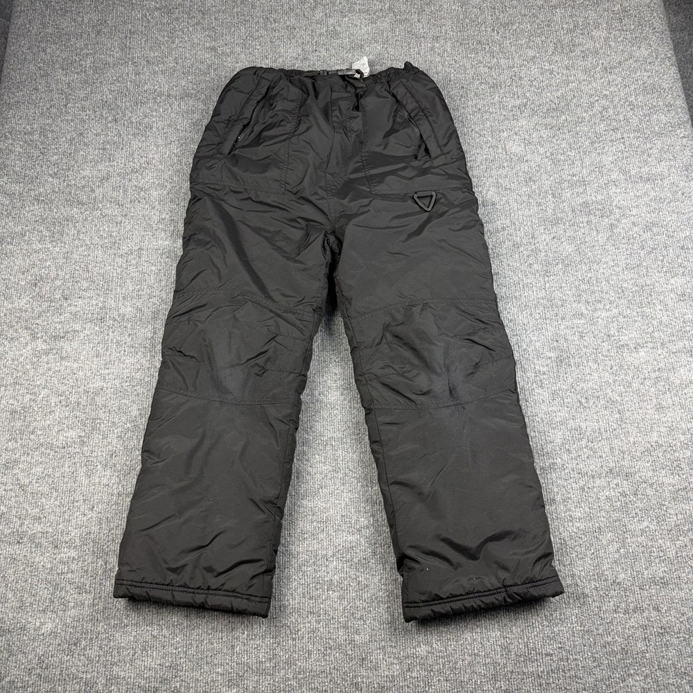 Outbrook Snow Ski‎ Pants Kids 10/12 Black Insulated Nylon Winter Elastic Waist
